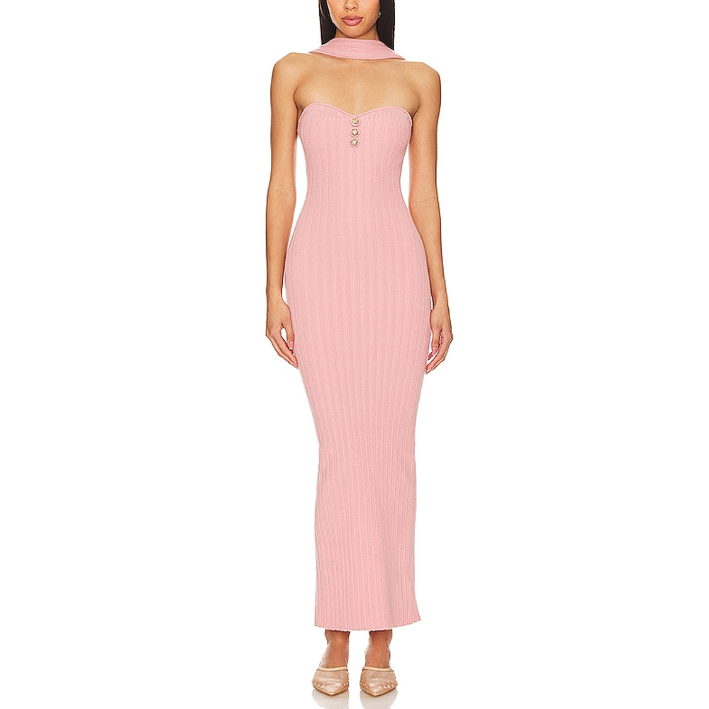 Nana Jacqueline 'Estelle' Pink Knit Dress Size S